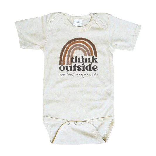 "Think Outside No Box Required" Onesie