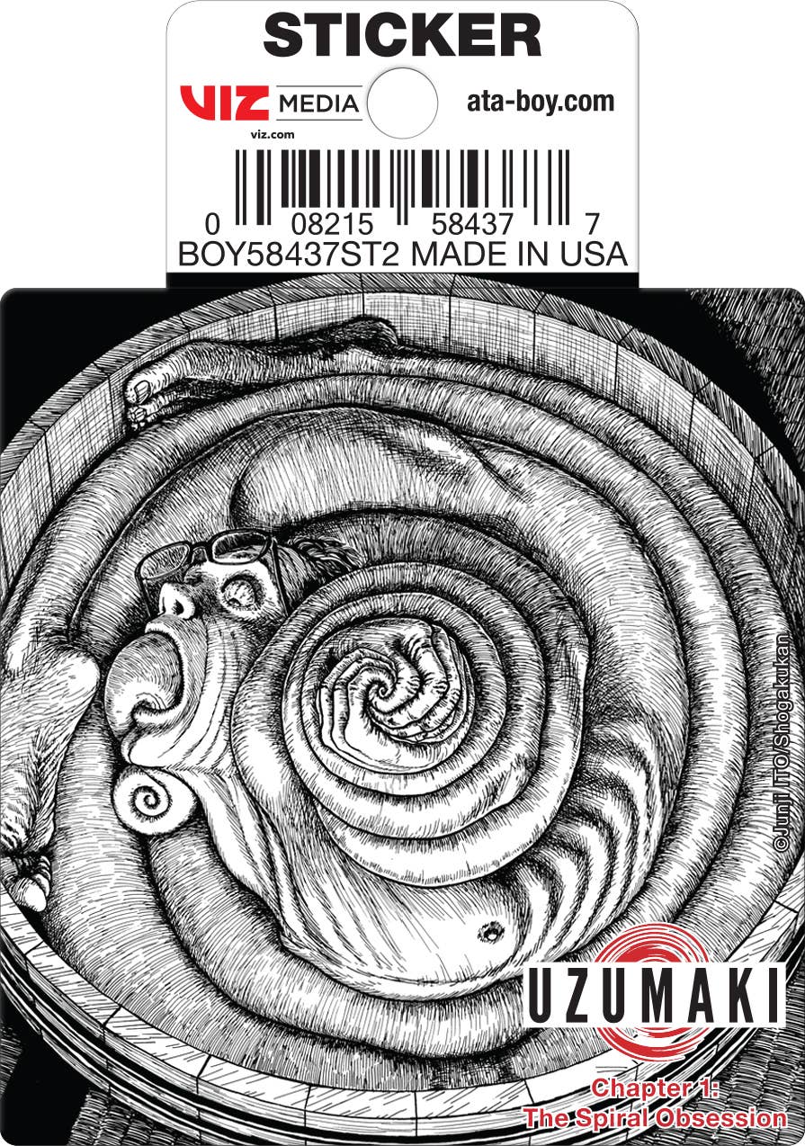 Junji Ito Uzumaki Spiral Obsession Die Cut Sticker