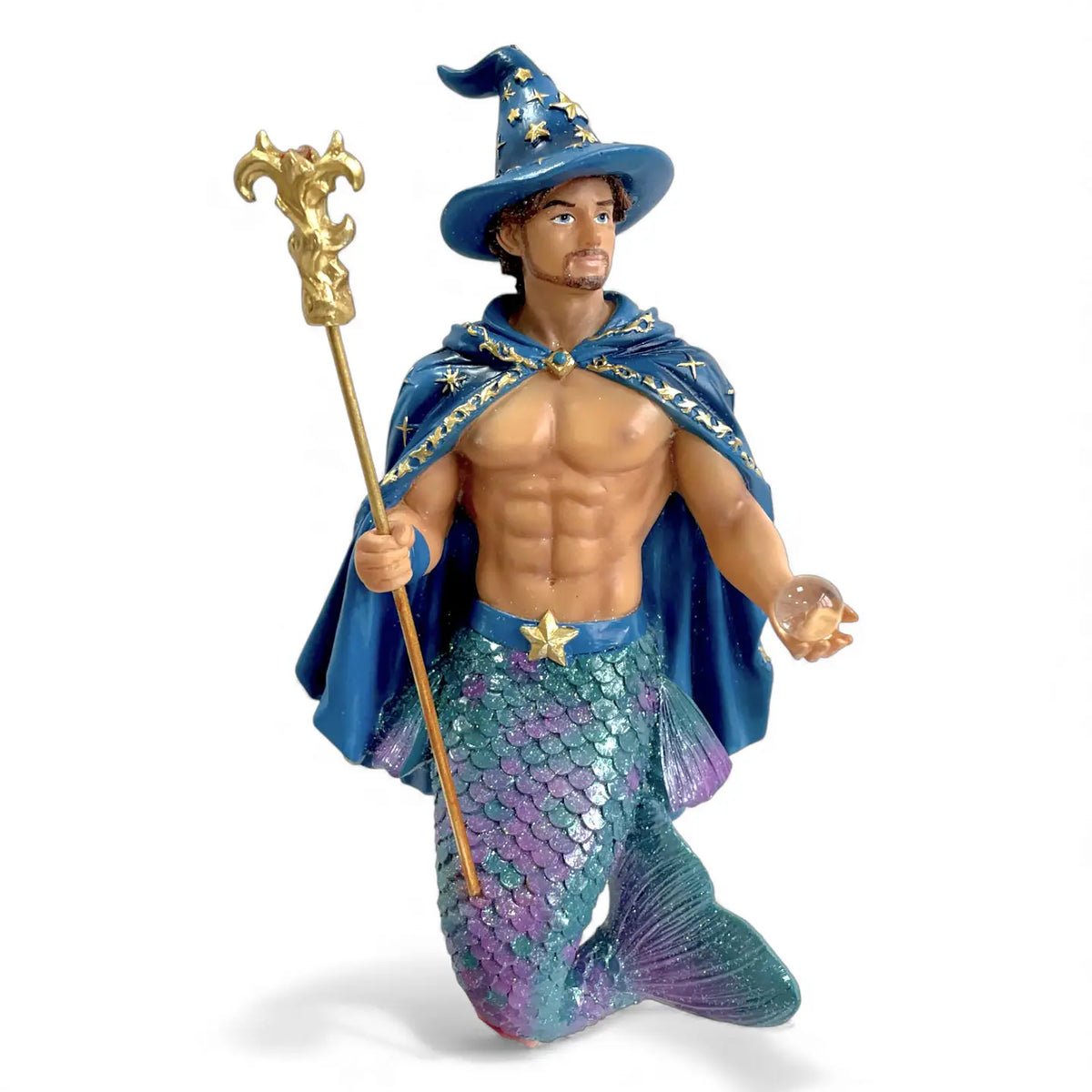 Crystal Balls Merman Ornaments