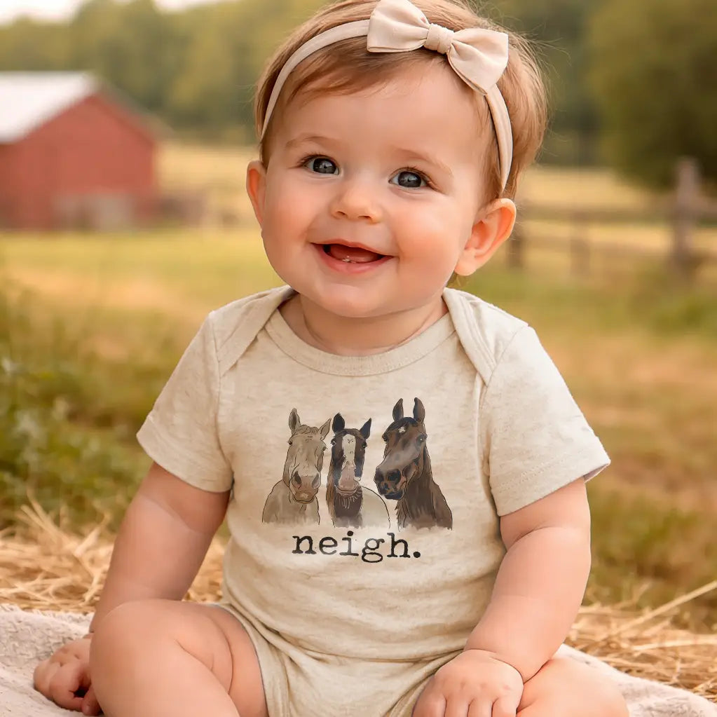 "Neigh" Horse Onesie