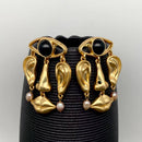 18K Gold Plated Abstract Facial Features Dangle Earrings