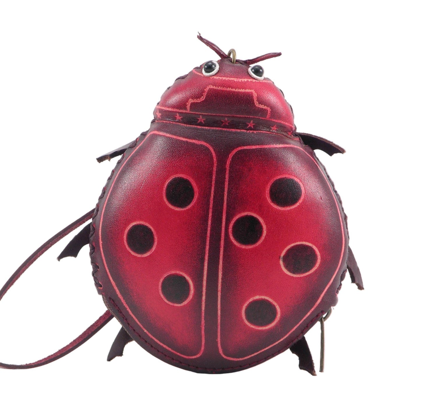 Ladybug Wristlet Leather Coin Purse Wallet