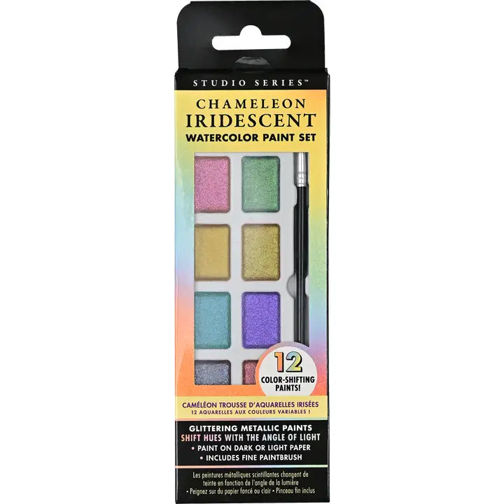 Chameleon Iridescent Watercolor Paint Set (12 colors)