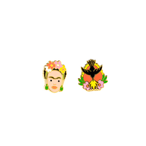 Frida Kahlo & Milagro Earrings