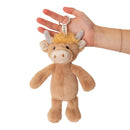 Dun Highland Cow Plushie Keychain