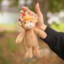 Dun Highland Cow Plushie Keychain