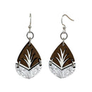 Natures Divide Blossom Wooden Earrings