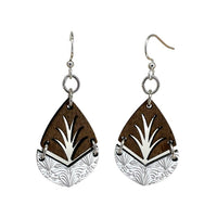 Natures Divide Blossom Wooden Earrings