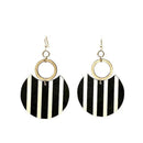 Modern Art Deco Wooden Earrings