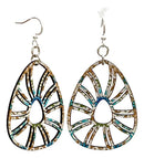 Flowering Shell Wooden Earrings