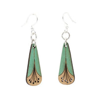Funnel Blossoms Wooden Earrings