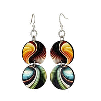 Superlative Sphere Wooden Earrings
