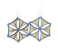 Ice Crystal Wooden Earrings