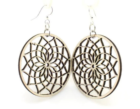 Dreamcatcher Wooden Earrings