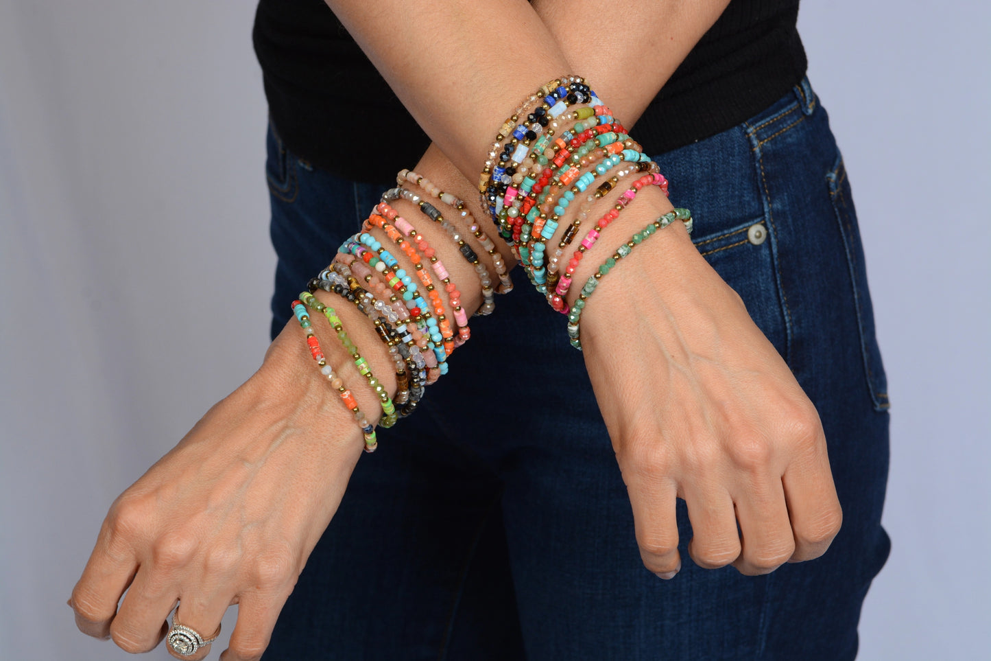 Luminance Stone Bead Bracelets