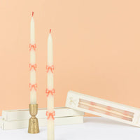 Bow Tapered Candles