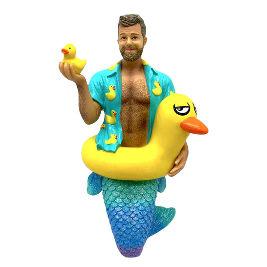 Daddy Duckie Merman Ornament