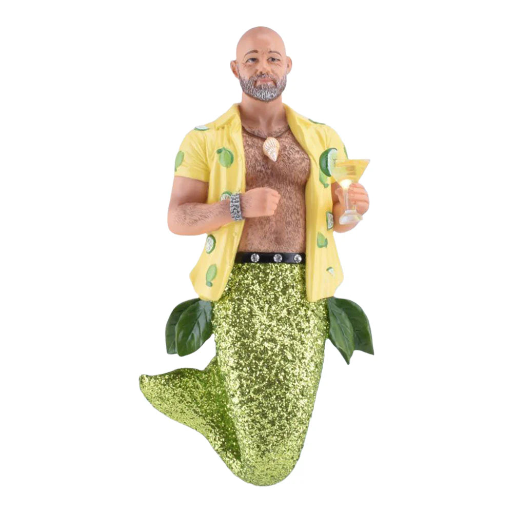 Key Lime Daddy Merman Ornament