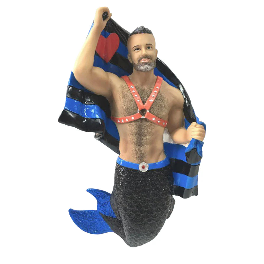 Leather Pride Merman Ornament