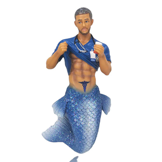 Nurse Six Pack Merman Ornament