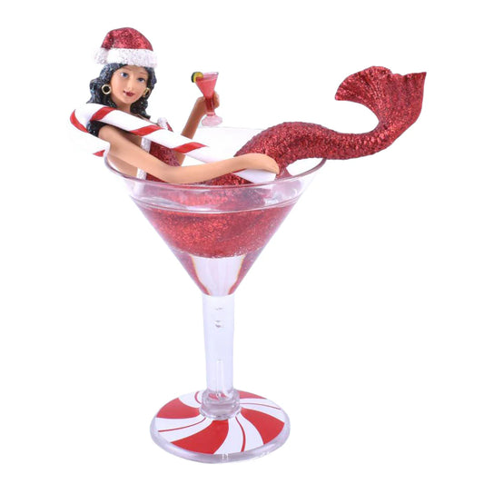 Miss Peppermintini Mermaid Ornament