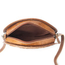 Round Leather Cross Body Bag