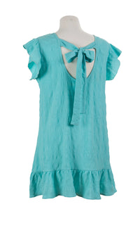 Ruffle Dress/Tunic with Peek-a-Boo Back