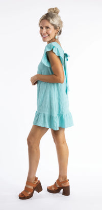Ruffle Dress/Tunic with Peek-a-Boo Back
