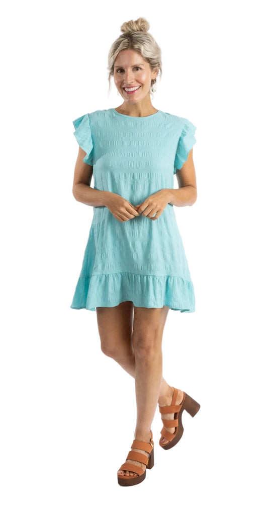 Ruffle Dress/Tunic with Peek-a-Boo Back