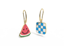 Watermelon Picnic Drop Earrings