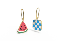 Watermelon Picnic Drop Earrings