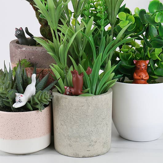 Yoga Cat Planters